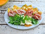 Carpaccio di melone e mozzarella