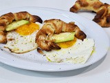 Cornetti salati con uova e avocado pronti in 10 minuti