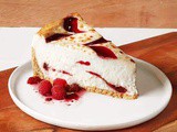 Apple and Raspberry Cheesecake