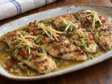 Grilled Fish with Ginger Sauce