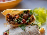 Lamb and Black Beans Burritos