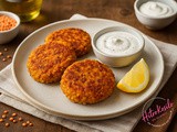 Polpeti iz rdeče leče s tahini jogurtom