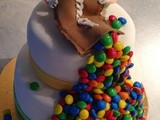 M&m-tårta