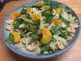 Mandarin Spinach & Pasta Salad with Teriyaki Dressing