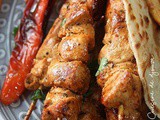 Brochettes de poulet aux épices indiennes