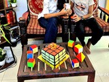 Rubik's Cube Cake