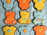Baby Cookie Tutorials: Onesies and Teddy Bears