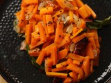 Carrot mezhukkupuratti recipe | Easy carrot stir fry