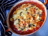 Rustic courgette bake