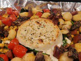 Sheet pan boursin gnocchi
