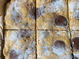 Chocolate Button Shortbread squares – my dairy-free version of the m&s favourite