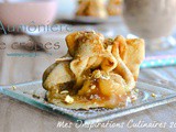 Aumônières de crêpes aux pommes et caramel beurre salé – Dessert gourmand