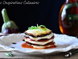 Mille-feuille d’aubergines mozzarella