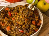 Curry de potimarron et poivron aux lentilles