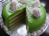 Pandan Custard Layer Cake 香兰千层蛋糕