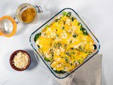 Broccoli casserole with cheese sauce