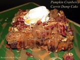 Pumpkin Cranberry Carrot Dump Cake