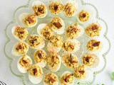 Smoked Deviled Eggs with Bacon & Chipotle