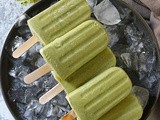 4-Ingredient Matcha Latte Popsicles
