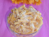 சர்க்கரை நொக்கல் / Sugar Nokkal (Sugar Coated Sev) | Diwali Recipes