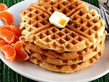 Orange Yogurt Waffles