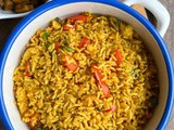 Capsicum Rice – Indian Bell Pepper Rice