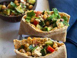 Pita Pocket Salad – Easy Mediterranean Chickpea Salad Wrap