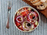 Easy Greek Salad For The Summer